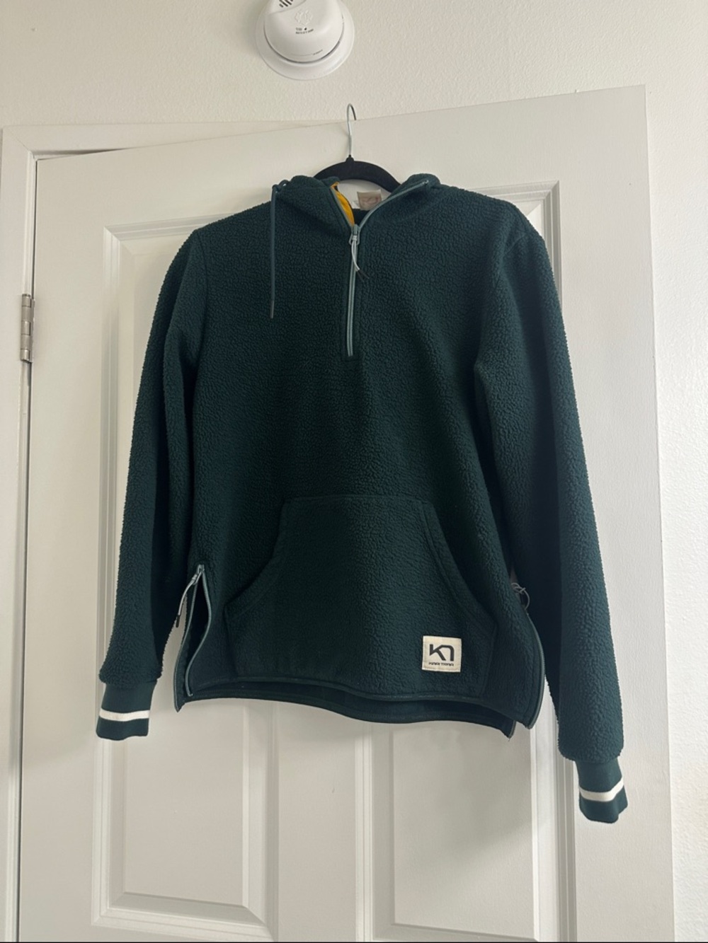 Kari Traa Dark Green Sherpa Half-Zip